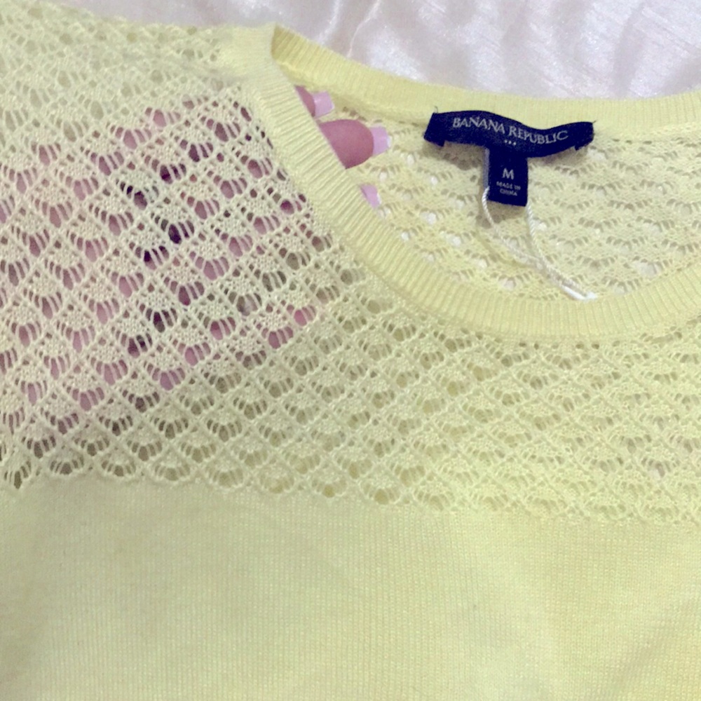 Yellow Banana Republic top